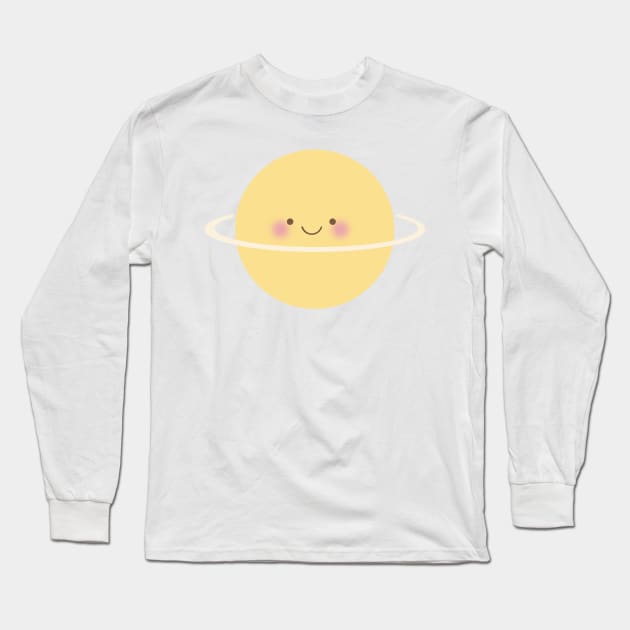 Saturn Long Sleeve T-Shirt by littlemoondance